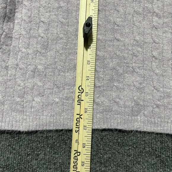 Jessica Simpson Sweater Womens Small Lavender Mock Neck Cable Knit Pullover Soft - Picture 6 of 10